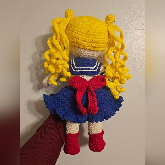 Handmade Salor Moon  Crochet Doll Unique Adorable Gift 16” - Picture 2 of 5